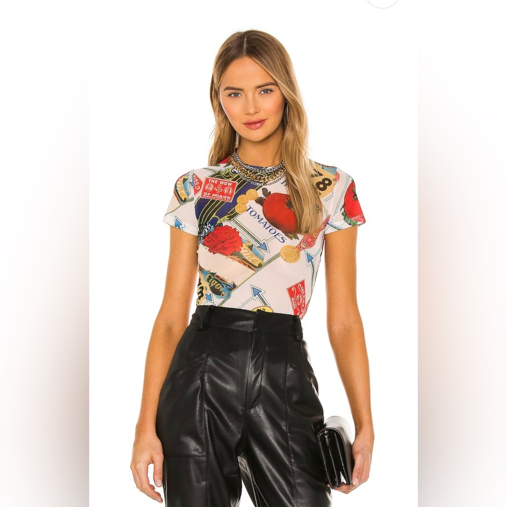 NWT, Miaou Mini Tomato Tee in Figaro